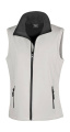 Sieviešu apdrukājama softshell jaka, krāsa: balta/melna, Balts/melns