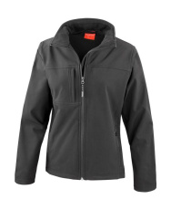 Sieviešu klasiskā softshell jaka, krāsa: melna
