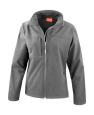 Sieviešu klasiskā softshell jaka, krāsa: pelēka