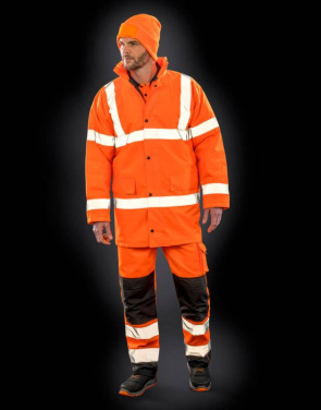 Core Hi-Vis automaģistrāles mētelis, Augstas redzamības dzeltens – Result Safe-Guard (3)
