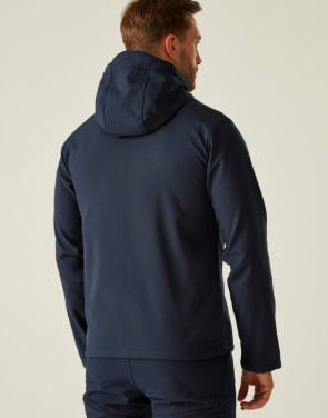 Navigate divslāņu kapuces softshell jaka, Melns/Jauns karaliskais – Regatta Professional (4)