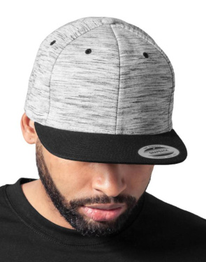 Stripes Melange Crown Snapback krekls, krāsa: melna/pelēka – Flexfit (2)