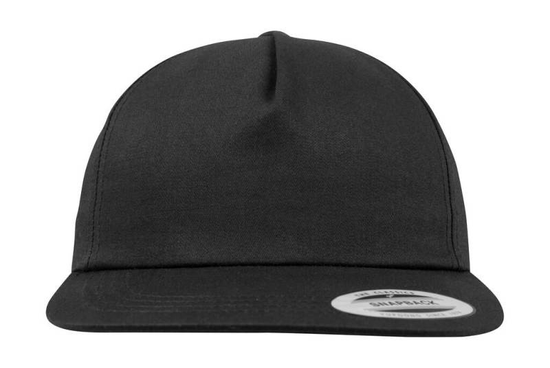 Nestrukturēta 5 paneļu snapback krekls, krāsa: melna – Flexfit