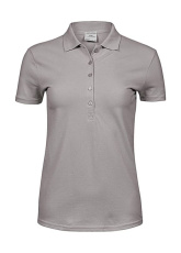 Dāmu grezns, elastīgs polo krekls, Akmens