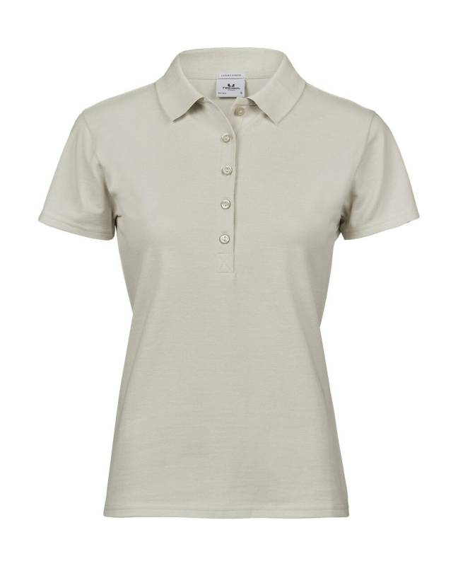 Dāmu grezns, elastīgs polo krekls, Cements – Tee Jays (1)