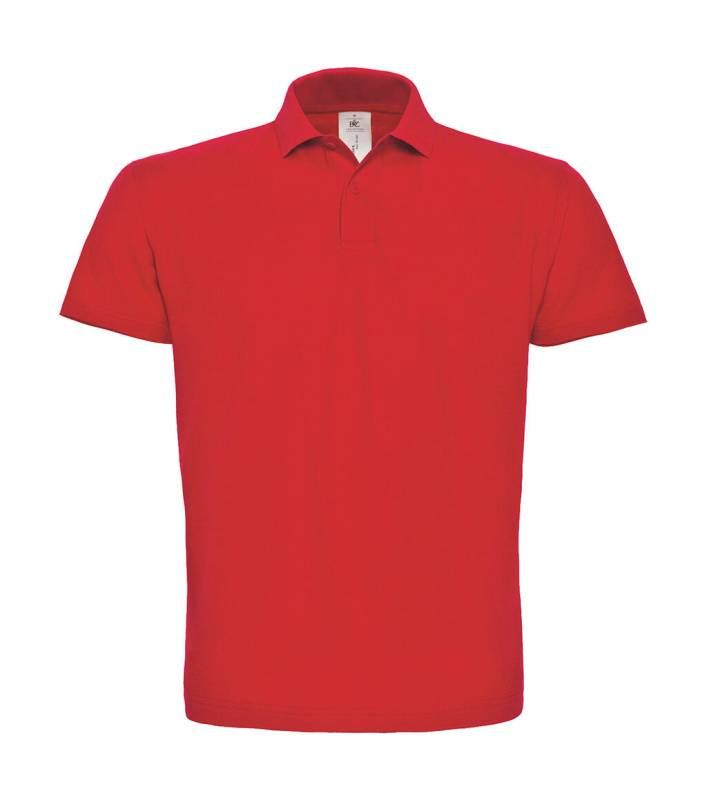ID.001 Pikē polo krekls, krāsa: sarkana – B&C (1)