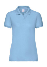 Dāmu 65/35 polo krekls, krāsa: debeszila