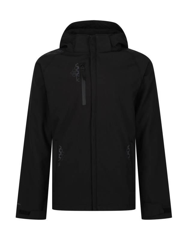 Atbaidīšanas oderēta kapuce ar mīksto apvalku, krāsa: melna – Regatta Professional (1)