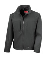 Vīriešu klasiskā softshell jaka, krāsa: melna, Melns