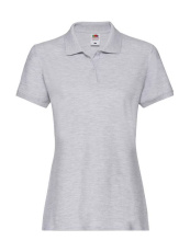Dāmu Premium polo krekls, krāsa: pelēks melanžs