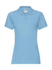 Dāmu Premium polo krekls, krāsa: debeszila