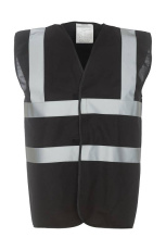 Fluo 2 joslu+ortožu veste, krāsa: melna