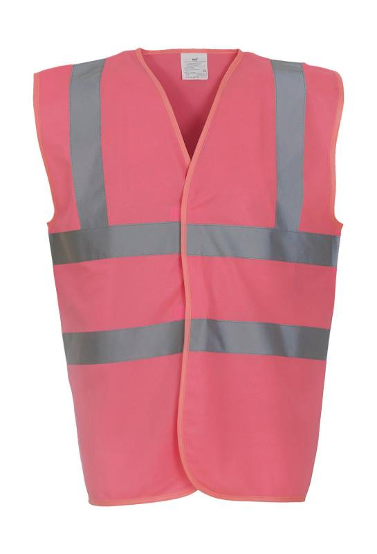 Fluo 2 joslu+ortožu veste, Rozā – Yoko (1)