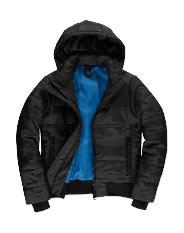 Superhood/sieviešu jaka, Melns/kobalta zils – B&C Outerwear (1)