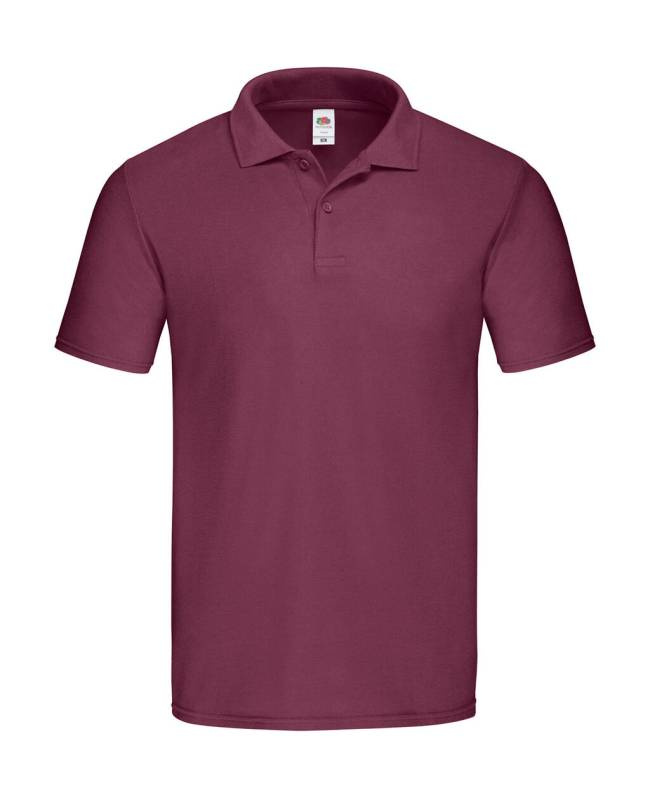 Oriģinālais polo, krāsa: bordo – Fruit of the Loom (1)