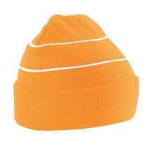 Adīta cepure ar uzlabotu redzamību, Fluorescējoši oranža