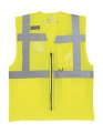 Fluo atvērtā sieta vadītāja veste, krāsa: fluorescējoši dzeltena, Fluorescentā