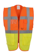 Fluo vadītāja veste, krāsa: fluorescējoši oranža/fluorescējoši dzeltena