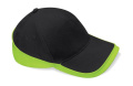Komandas apģērba sacensību cepure, Melns/laima zaļš