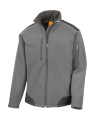 Ripstop Softshell darba jaka, krāsa: pelēka/melna, Pelēks/melns