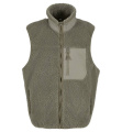 Bonded Sherpa veste, Bāla olīva
