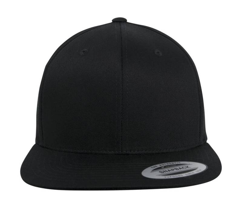 Organiskās kokvilnas snapback, krāsa: melna – Flexfit (1)