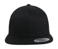 Organiskās kokvilnas snapback, krāsa: melna, Melns