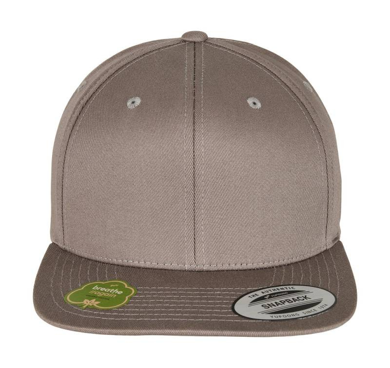Organiskās kokvilnas snapback, Gaiši pelēks – Flexfit (1)