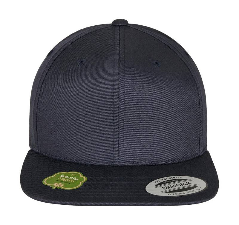 Organiskās kokvilnas snapback, krāsa: tumši zila – Flexfit (1)