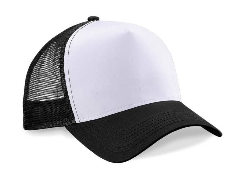Snapback Trucker krekls, krāsa: melna/balta – Beechfield (1)