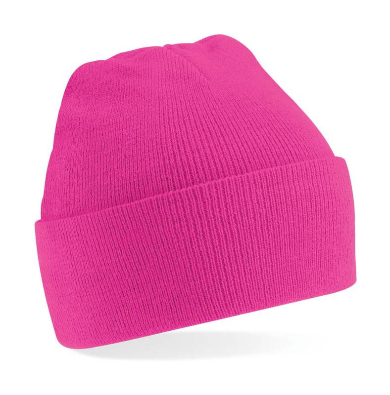 Original Junior Cuffed Beanie cepure, krāsa: fuksijas rozā – Beechfield (1)