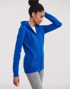 Sieviešu autentiska kapuce ar rāvējslēdzēju, krāsa: balta – Russell Athletic (3)