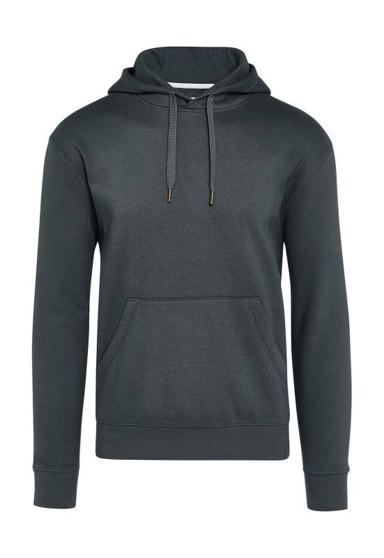 Unisex sporta krekls bez birkām ar kapuci, krāsa: ogļu pelēka – SG Signature, Kokogles (1)
