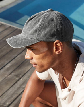 Brīva piegriezuma 5 paneļu vintage cepure, Vintāžas džinsa – Beechfield (4)