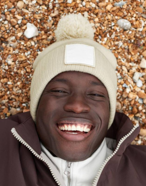 Aplikācijas uzšuvju bumbuļa cepure, krāsa: Oxford tumši zila/balta – Beechfield, Oksfordas tumši zila/balta (3)