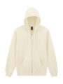Softstyle vidēja svara sporta krekls ar pilnu rāvējslēdzēju un kapuci, Sarkans