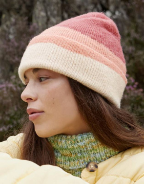 Mīksta viļņa cepure, Rozā/Persiku/Vaniļas – Beechfield (3)
