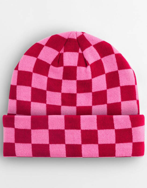 Šaha galdiņa cepure, Klasiski sarkans/īsti rozā – Beechfield (1)