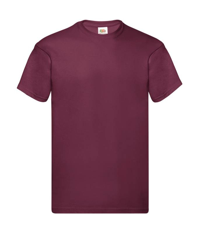Oriģinālais T-krekls, krāsa: bordo – Fruit of the Loom (1)