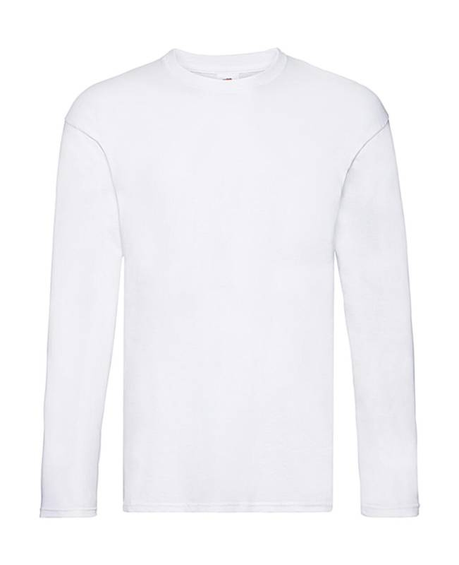Oriģināls T-krekls ar garām piedurknēm, krāsa: balta – Fruit of the Loom (1)