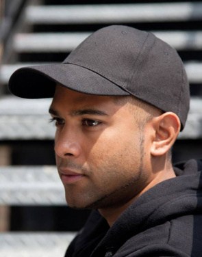 Memphis 6 paneļu zema profila cepure, Smaragds – Result Headwear (3)
