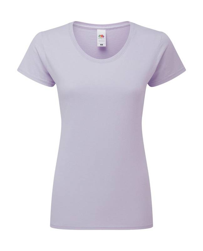 Sieviešu ikoniskais 195 Ringspun Premium T-krekls, Maiga lavanda – Fruit of the Loom (1)