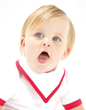 Bandanas priekšautiņš, Balta/Pulverrozā – Babybugz (4)