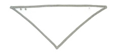 Bandanas priekšautiņš, krāsa: balta/pelēks melanžs