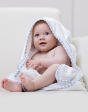 Po kapuci bērnu dvielis, Balta/gaiši zila – SG Accessories - TOWELS (3)