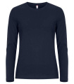 Premium L/S – T krekls (sievietēm), Tumši zils