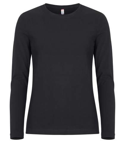 Premium L/S – T krekls (sievietēm), Melns - Clique (1)