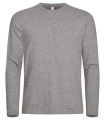 Premium L/S – T krekls, Pelēka melanža