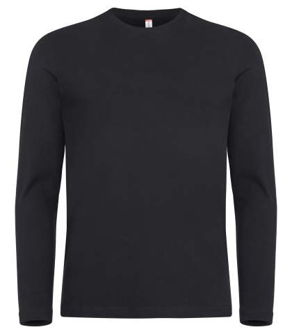 Premium L/S – T krekls, Melns – Clique (1)