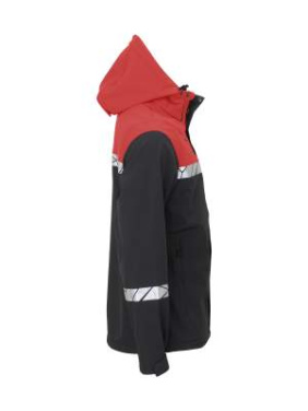 7400 9910-VIZ – softshell jaka, Melns/sarkans - ProJob (2)